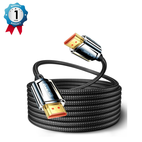 JSAUX( CV0046) 1pack 8K@60Hz HDMI to HDMI Zinc Alloy Cable 1.8 M BLACK
